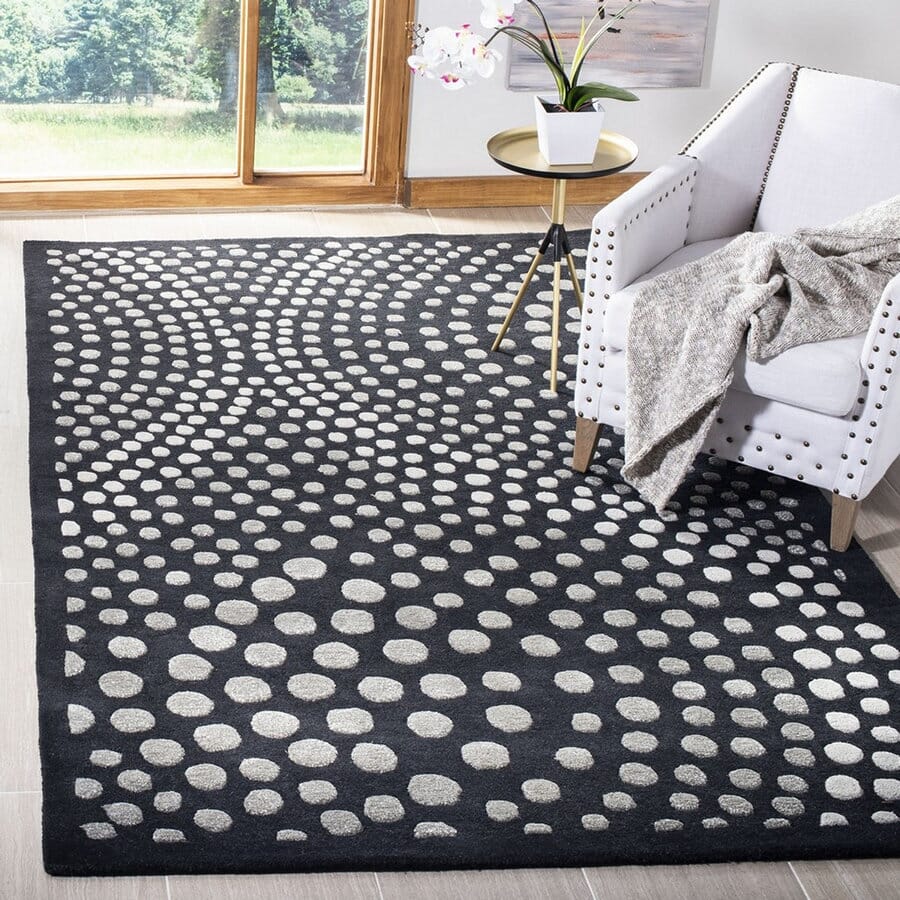 Safavieh Soho Soh654A Dark Grey Geometric Area Rug