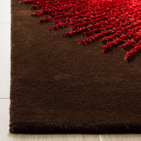 Safavieh Soho Soh655T Brown/Red Rug.