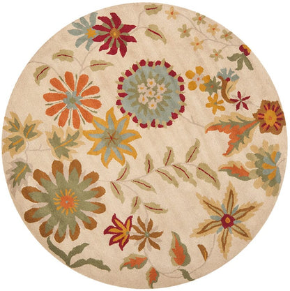 Safavieh Soho Soh702A Ivory / Sage Floral / Country Area Rug