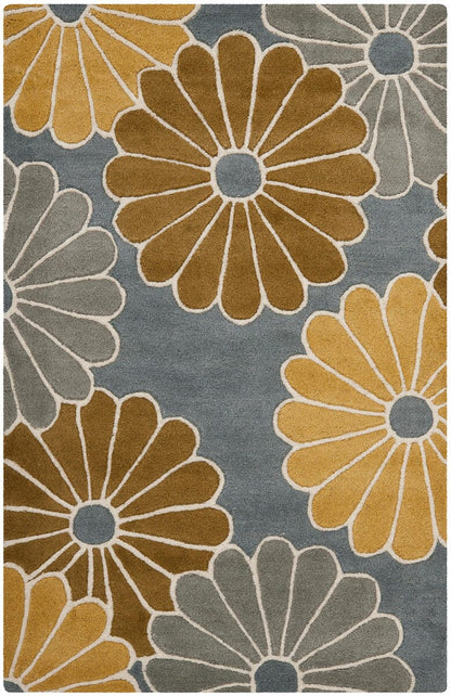 Safavieh Soho Soh705A Grey / Yellow Floral / Country Area Rug