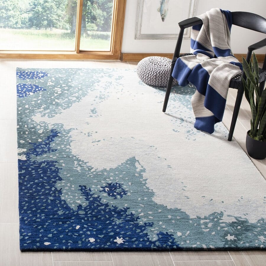 Safavieh Soho Soh706B Blue / Multi Organic / Abstract Area Rug