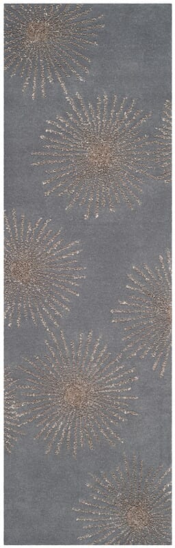 Safavieh Soho Soh712E Dark Grey / Silver Geometric Area Rug