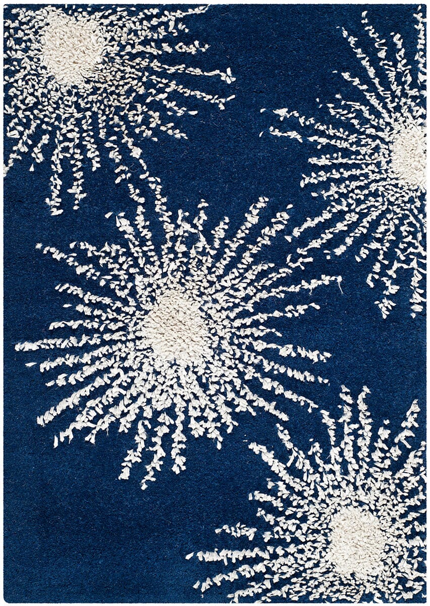 Safavieh Soho Soh712M Dark Blue / Ivory Rugs.