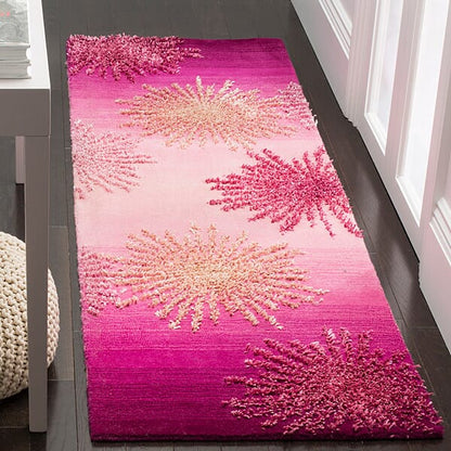 Safavieh Soho Soh712N Pink Geometric Area Rug