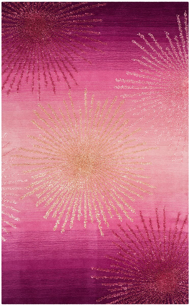 Safavieh Soho Soh712N Pink Geometric Area Rug