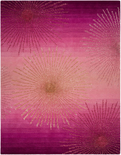 Safavieh Soho Soh712N Pink Geometric Area Rug