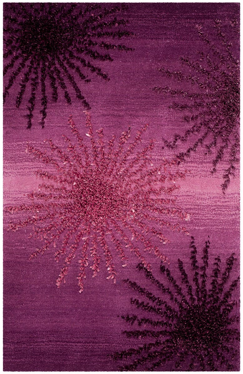 Safavieh Soho Soh712Q Purple Geometric Area Rug