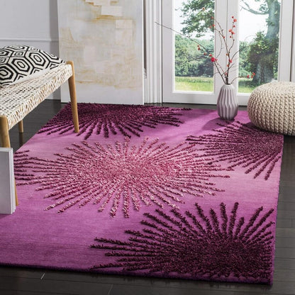 Safavieh Soho Soh712Q Purple Geometric Area Rug