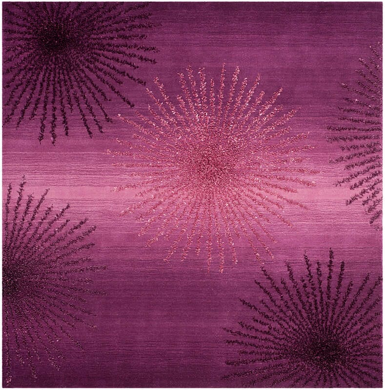 Safavieh Soho Soh712Q Purple Geometric Area Rug