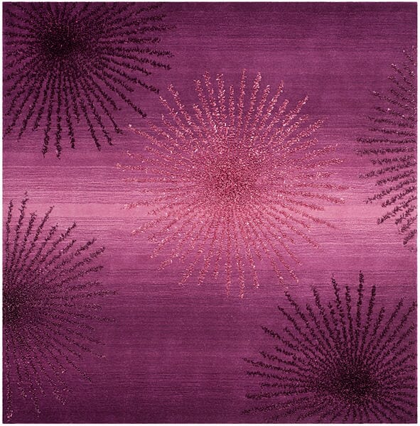 Safavieh Soho Soh712Q Purple Geometric Area Rug