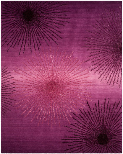 Safavieh Soho Soh712Q Purple Geometric Area Rug