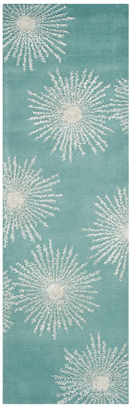 Safavieh Soho Soh712T Light Teal / Multi Geometric Area Rug