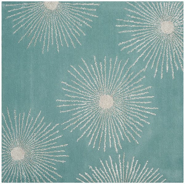 Safavieh Soho Soh712T Light Teal / Multi Geometric Area Rug