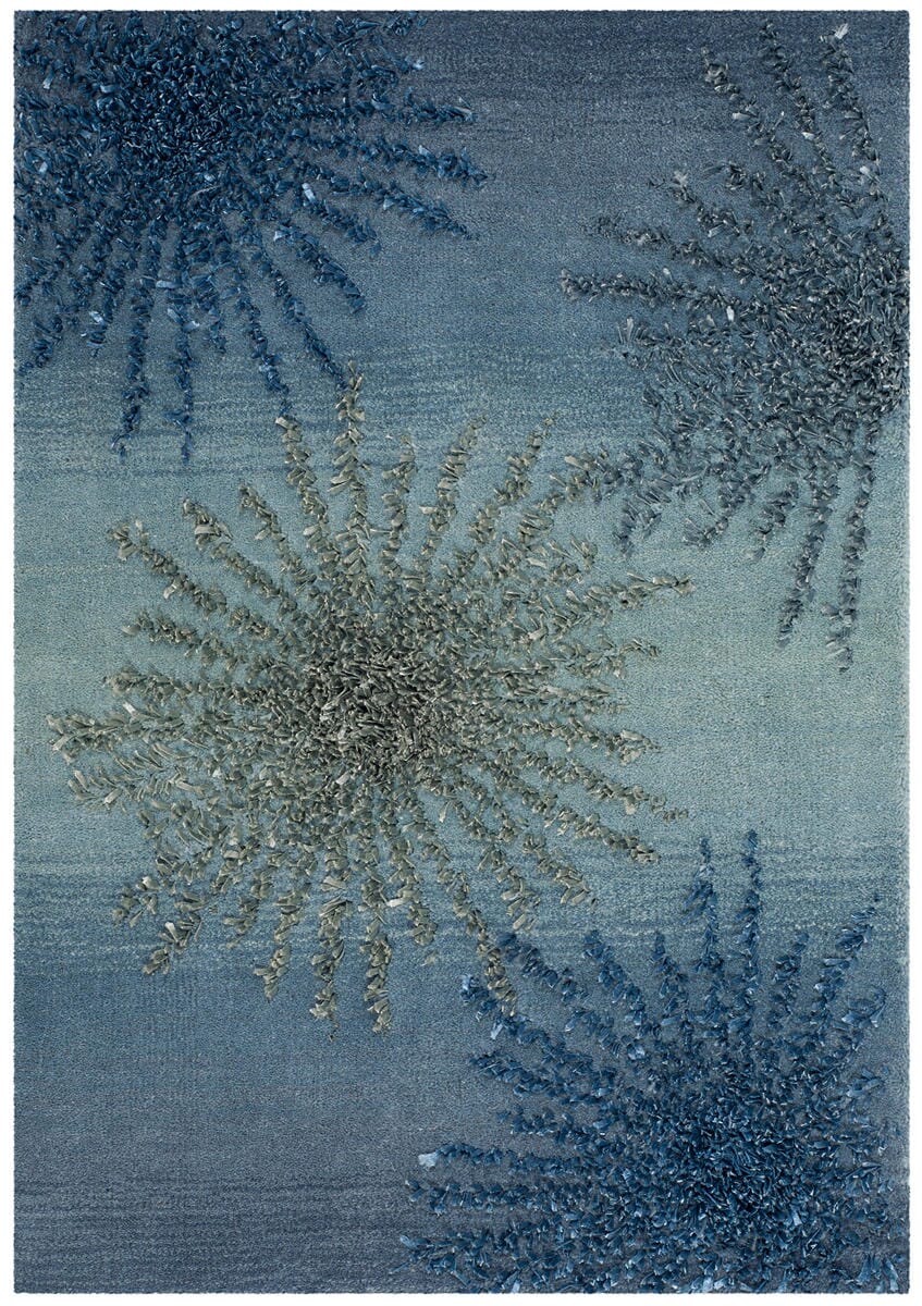 Safavieh Soho Soh712W Denim Geometric Area Rug