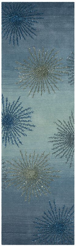 Safavieh Soho Soh712W Denim Geometric Area Rug