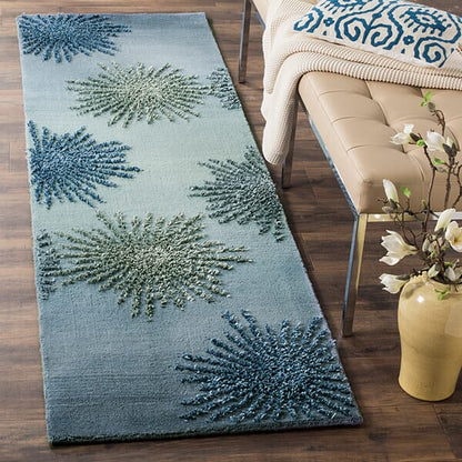 Safavieh Soho Soh712W Denim Geometric Area Rug