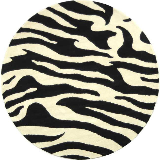 Safavieh Soho Soh717A White / Black Animal Prints /Images Area Rug