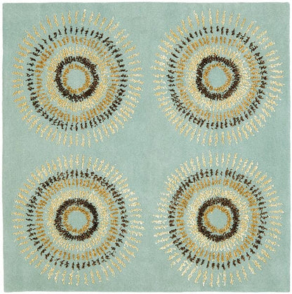 Safavieh Soho Soh719C Light Blue / Multi Geometric Area Rug