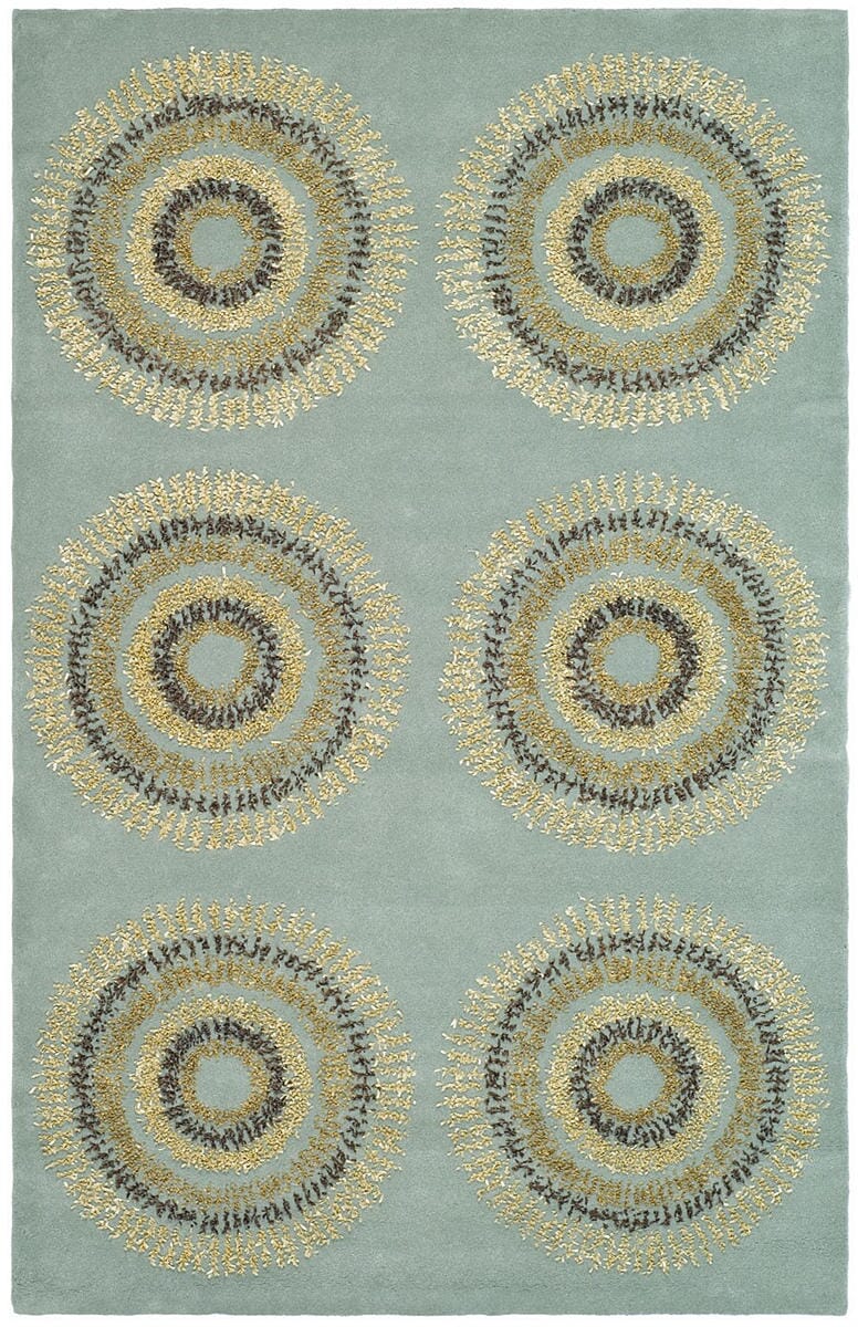 Safavieh Soho Soh719C Light Blue / Multi Geometric Area Rug