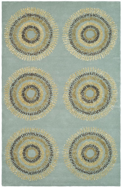 Safavieh Soho Soh719C Light Blue / Multi Geometric Area Rug