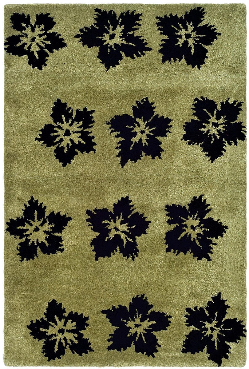 Safavieh Soho soh720a Sage / Black Floral / Country Area Rug