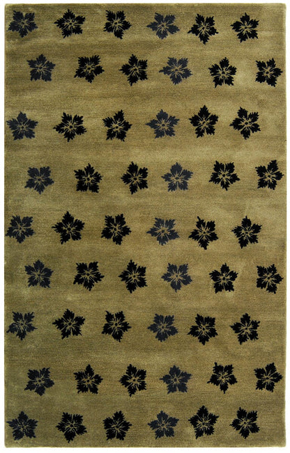 Safavieh Soho soh720a Sage / Black Floral / Country Area Rug