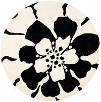 Safavieh Soho Soh730A Black / White Floral / Country Area Rug