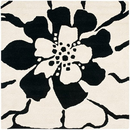 Safavieh Soho Soh730A Black / White Floral / Country Area Rug