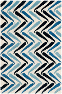 Safavieh Soho Soh731A Ivory / Blue Chevron Area Rug