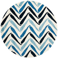 Safavieh Soho Soh731A Ivory / Blue Chevron Area Rug