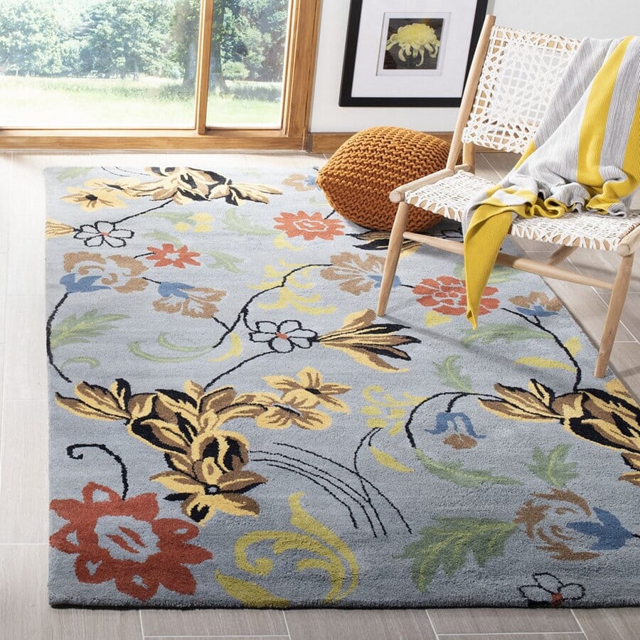 Safavieh Soho Soh736B Blue / Multi Floral / Country Area Rug