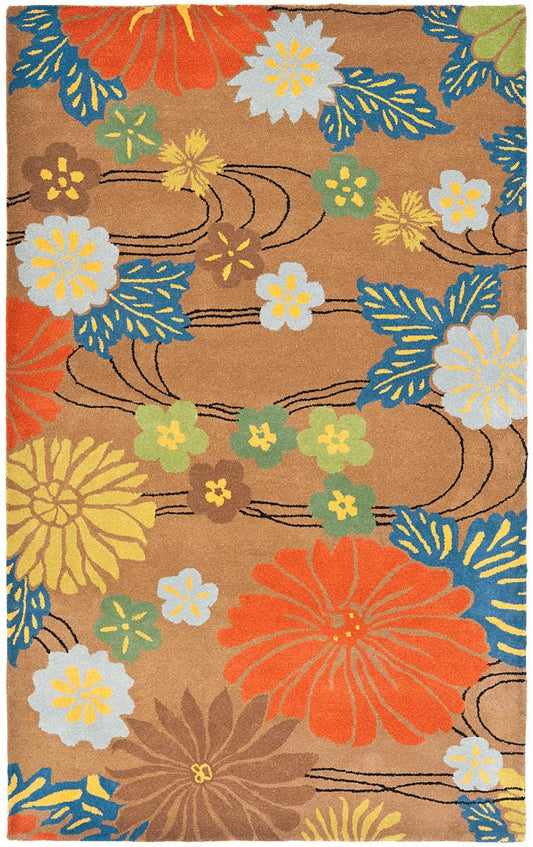 Safavieh Soho Soh738A Brown / Multi Floral / Country Area Rug
