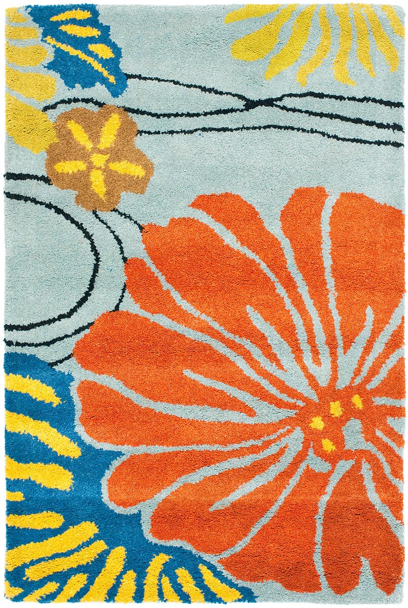 Safavieh Soho Soh738B Blue / Multi Floral / Country Area Rug