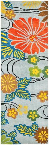 Safavieh Soho Soh738B Blue / Multi Rugs.