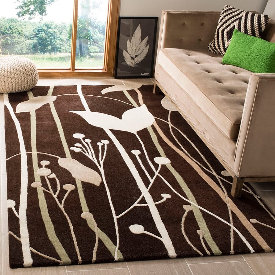 Safavieh Soho Soh746D Dark Brown / Multi Floral / Country Area Rug