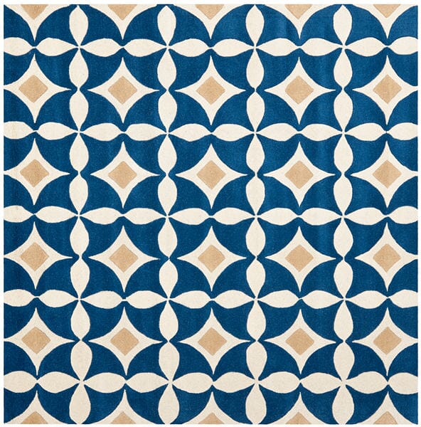 Safavieh Soho Soh750A Ivory / Blue Rugs.