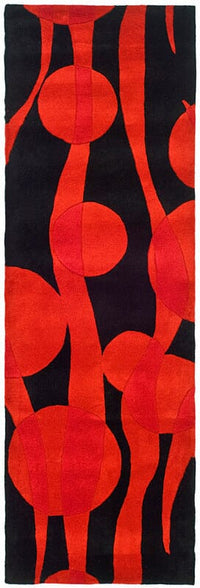 Safavieh Soho Soh755A Black / Red Geometric Area Rug