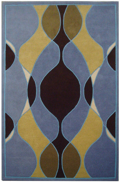 Safavieh Soho Soh762B Blue / Multi Geometric Area Rug