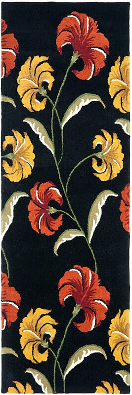 Safavieh Soho Soh767C Black / Multi Floral / Country Area Rug