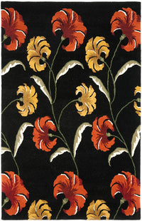 Safavieh Soho Soh767C Black / Multi Floral / Country Area Rug