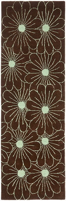 Safavieh Soho Soh768C Brown / Teal Floral / Country Area Rug