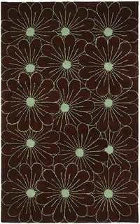 Safavieh Soho Soh768C Brown / Teal Floral / Country Area Rug