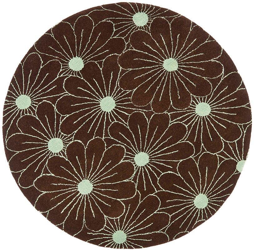 Safavieh Soho Soh768C Brown / Teal Floral / Country Area Rug