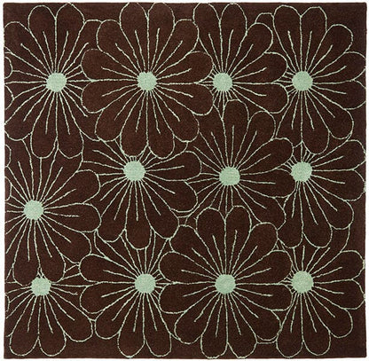 Safavieh Soho Soh768C Brown / Teal Floral / Country Area Rug