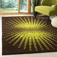 Safavieh Soho Soh769B Brown / Green Geometric Area Rug