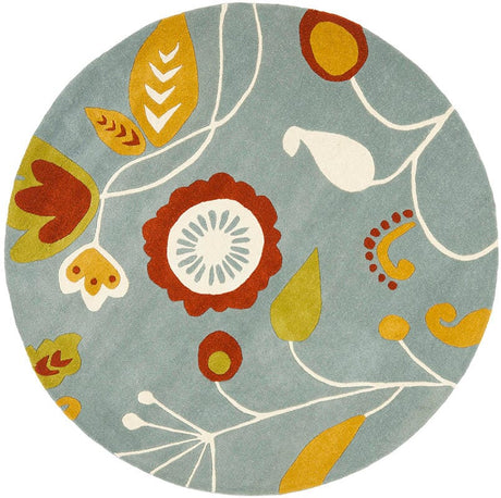 Safavieh Soho Soh772A Light Blue / Multi Rugs.