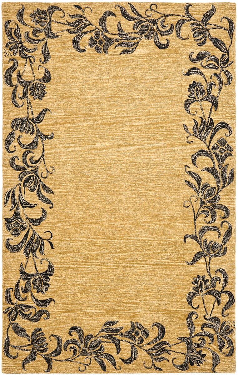 Safavieh Soho Soh773B Gold / Black Floral / Country Area Rug