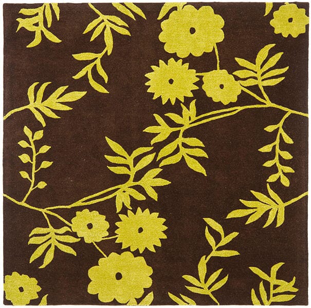 Safavieh Soho Soh774A Brown / Green Floral / Country Area Rug