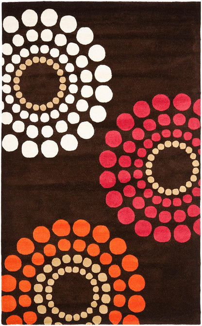 Safavieh Soho Soh788B Brown / Multi Geometric Area Rug