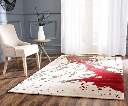 Safavieh Soho Soh794A Beige / Red Geometric Area Rug